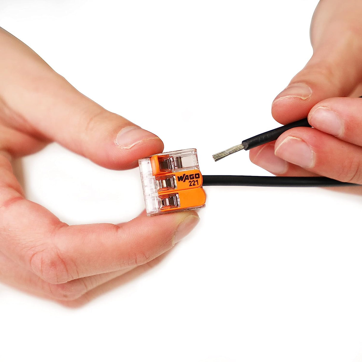 WAGO 221-413 Lever-Nuts 3 Port Conductor Compact Wire Connectors (50/Bag)