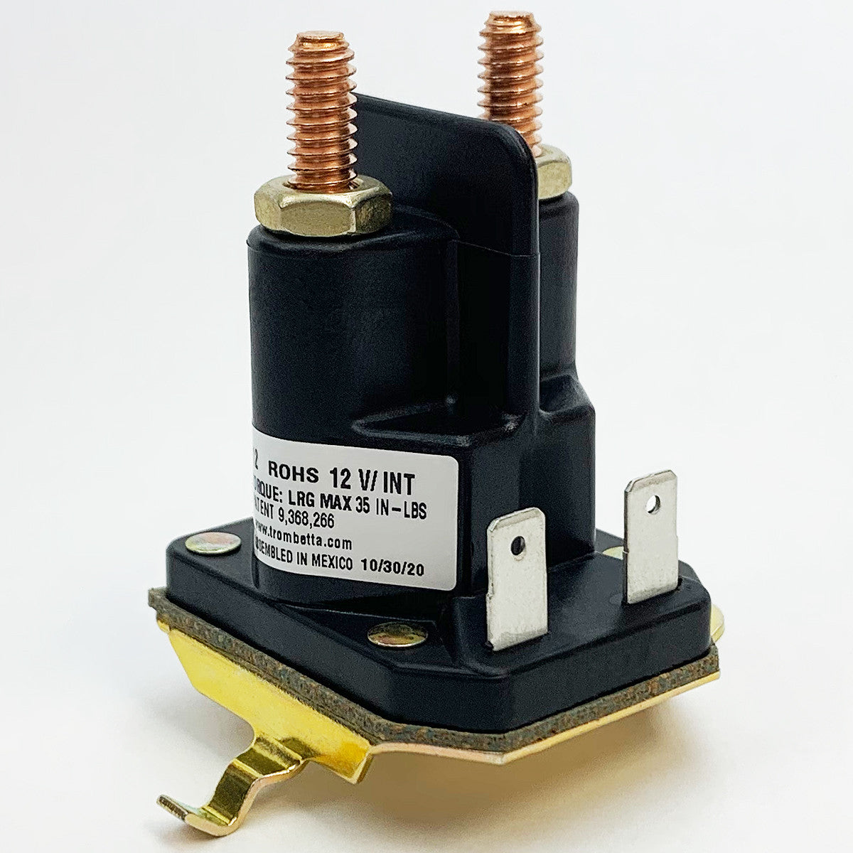 Trombetta 862-1241-211-12 Contactor Solenoid 12V DC Plastic, Includes Hardware