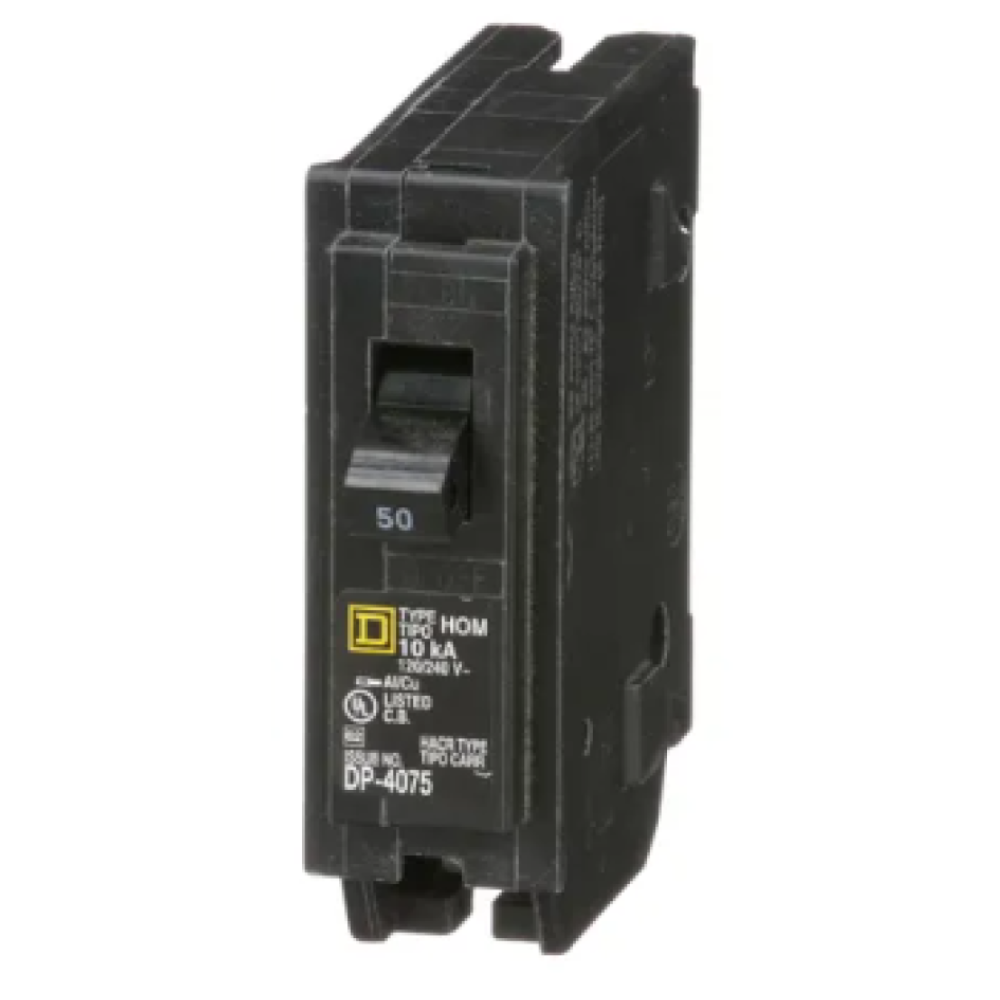 Square D Homeline 50 Amp Circuit Breaker - 1-Pole (HOM150)