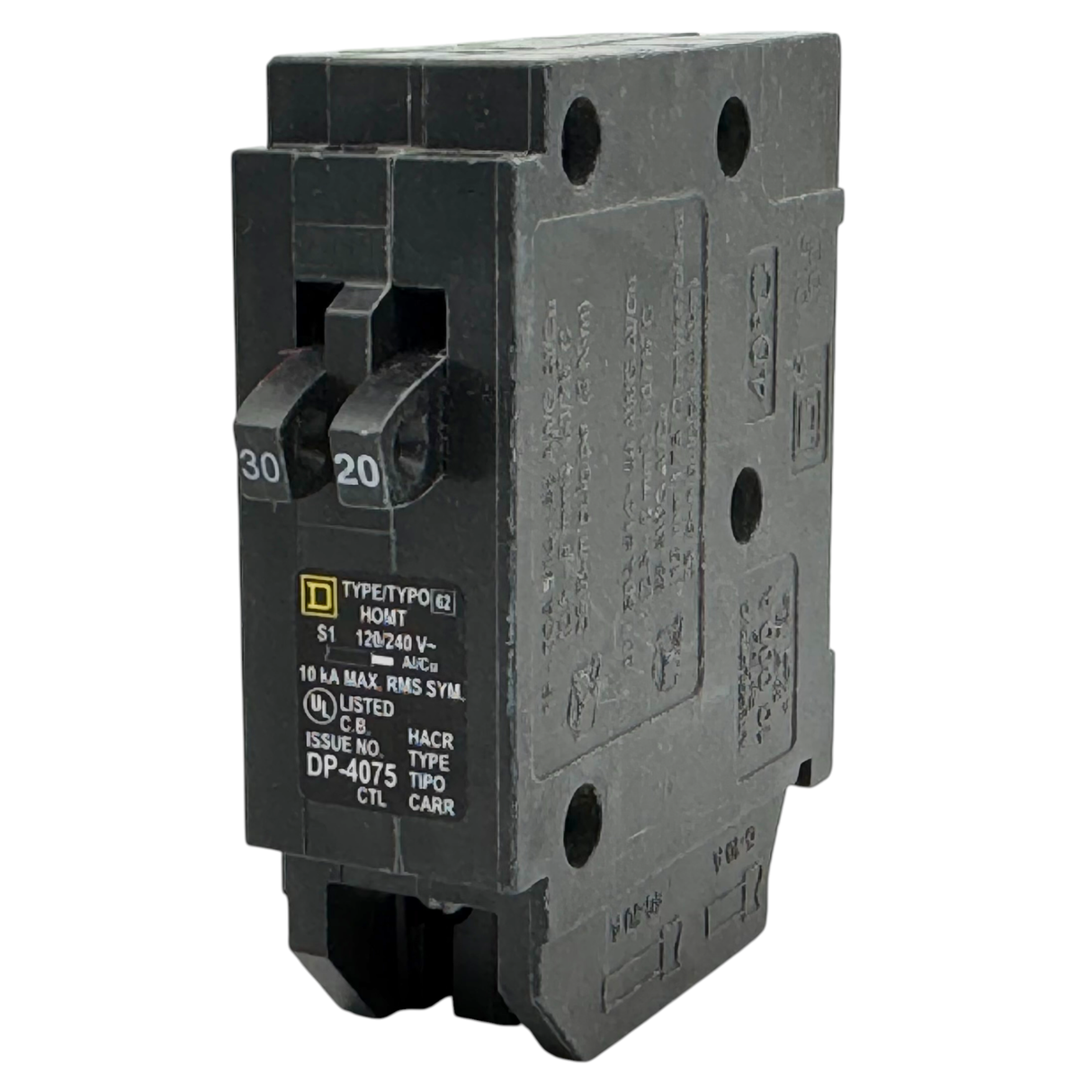 Square D Homeline Tandem 30/20 Amp Circuit Breaker - 1-Pole (HOMT3020)