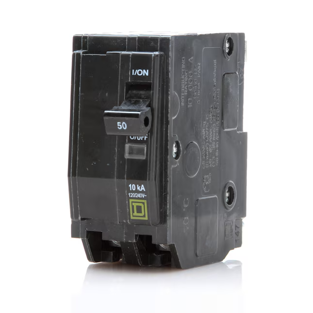 Square D QO250 – 50 Amp 50A Double Pole Plug-in QO Series Circuit Breaker