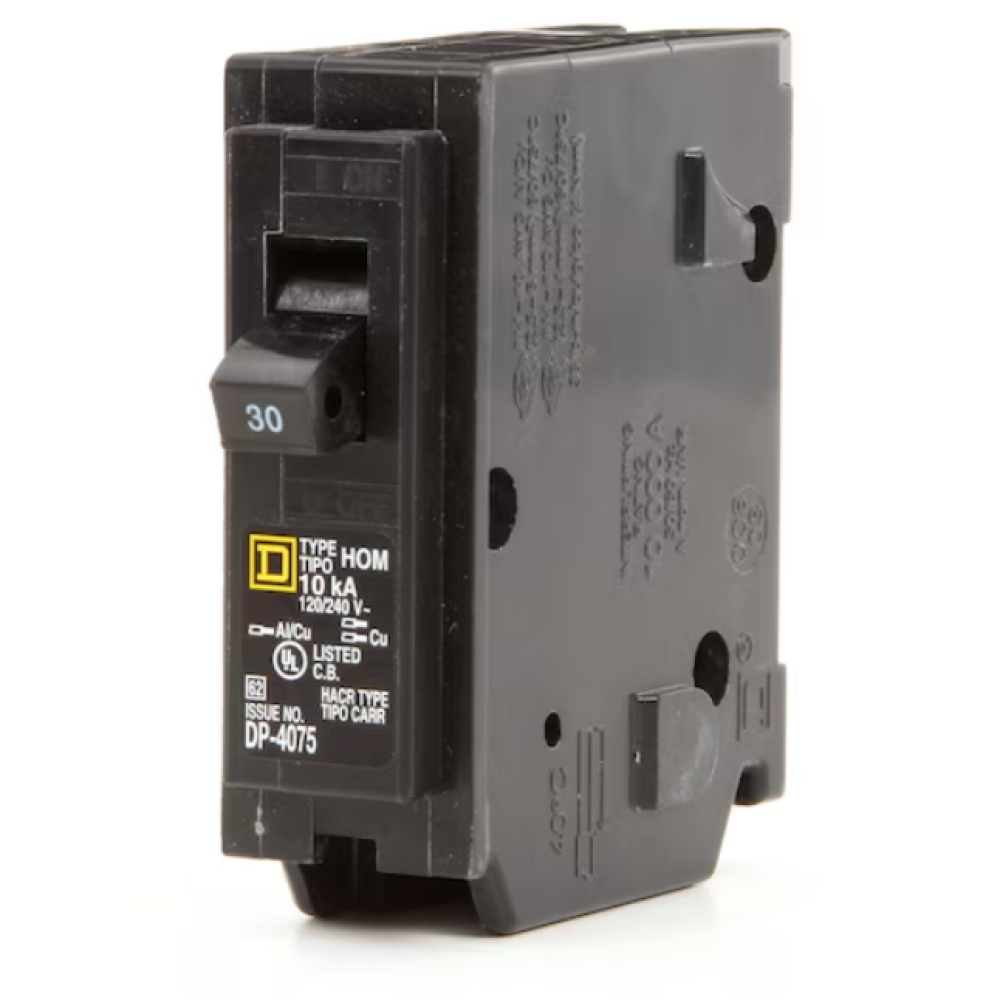 Hom130 Square D Homeline 30 Amp Circuit Breaker - 1-Pole (HOM130 ...