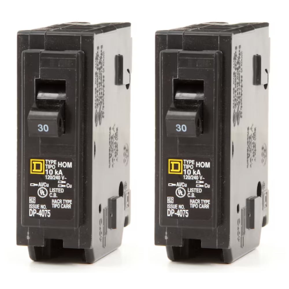 Hom130 Square D Homeline 30 Amp Circuit Breaker - 1-Pole (HOM130 ...