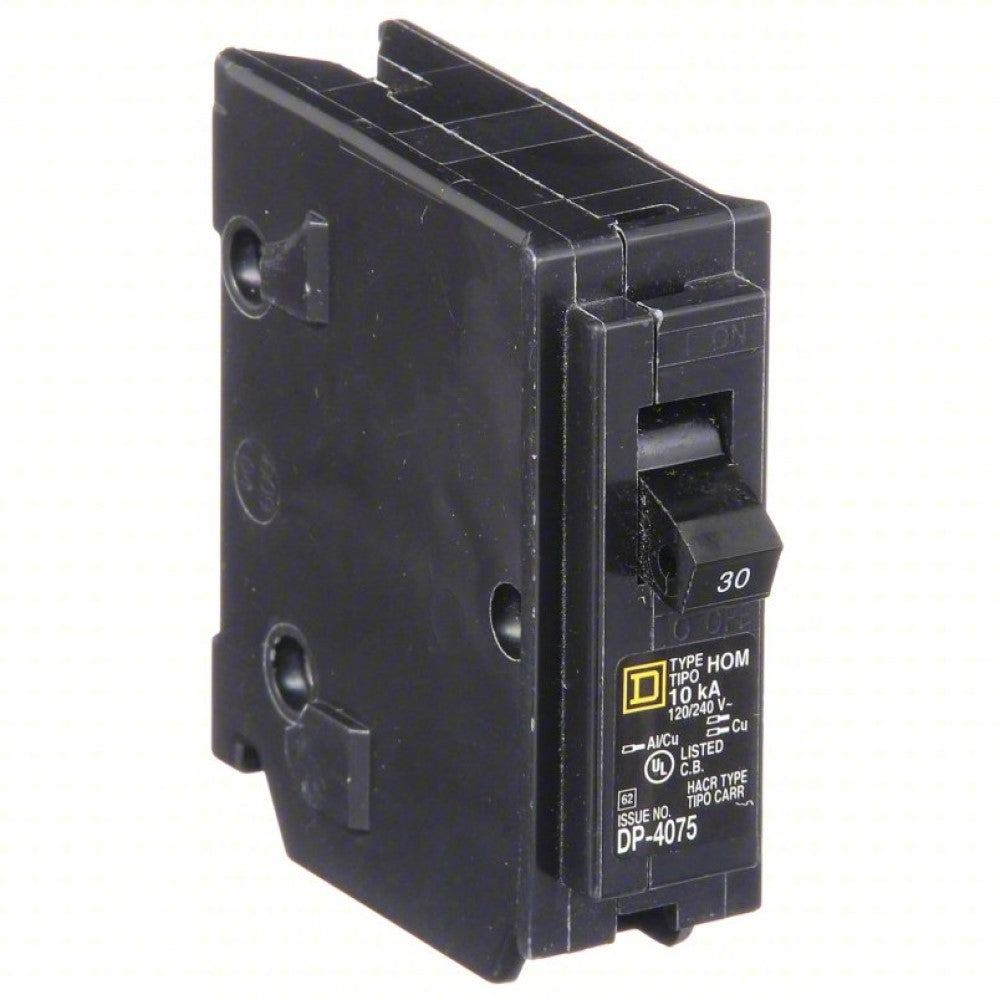 Square D 30 Amp Circuit Breaker HOM130 Homeline Single Pole, 120V, 2-Pack