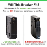 Square D Homeline 50 Amp Circuit Breaker - 1-Pole (HOM150)