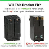 Square D Homeline 100 Amp Circuit Breaker - 2-Pole (HOM2100)