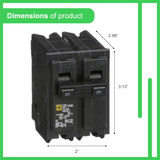 Square D Homeline 20 Amp Circuit Breaker - 2-Pole (HOM220)