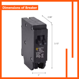 Square D Homeline Tandem 15/15 Amp Circuit Breaker - 1-Pole (HOMT1515)