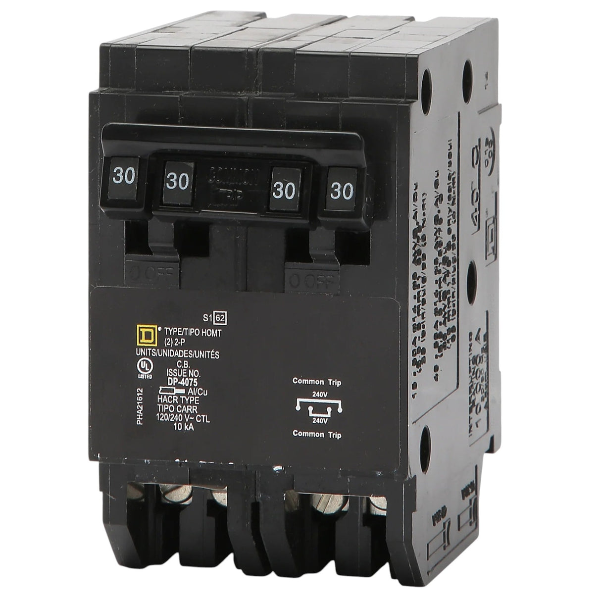 Square D Homeline Quadplex 30/30 Amp Circuit Breaker - 2-Pole (HOMT230230)