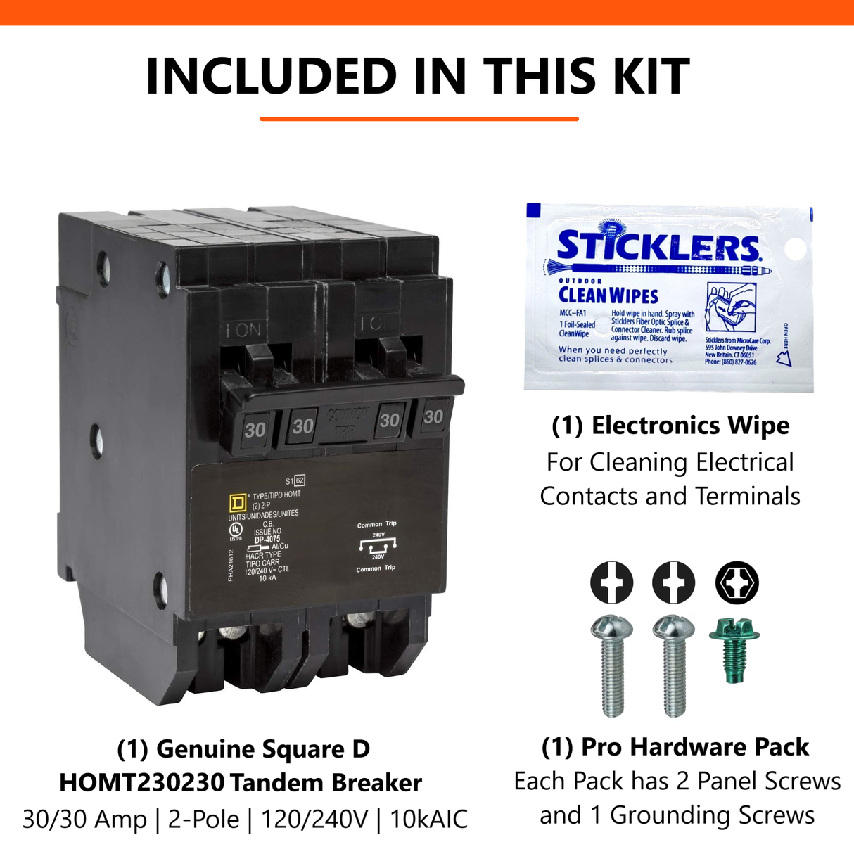 Square D Homeline Quadplex 30/30 Amp Circuit Breaker - 2-Pole (HOMT230230)