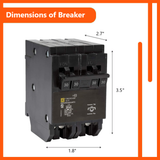 Square D Homeline Quadplex 30/30 Amp Circuit Breaker - 2-Pole (HOMT230230)