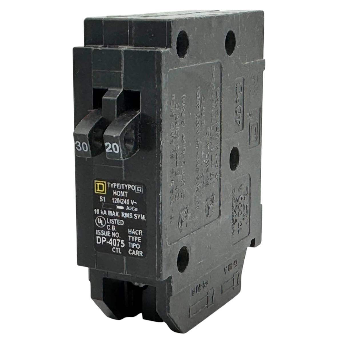 Square D Homeline Tandem 30/20 Amp Circuit Breaker - 1-Pole (HOMT3020 ...