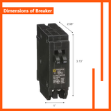Square D Homeline Tandem 30/20 Amp Circuit Breaker - 1-Pole (HOMT3020)