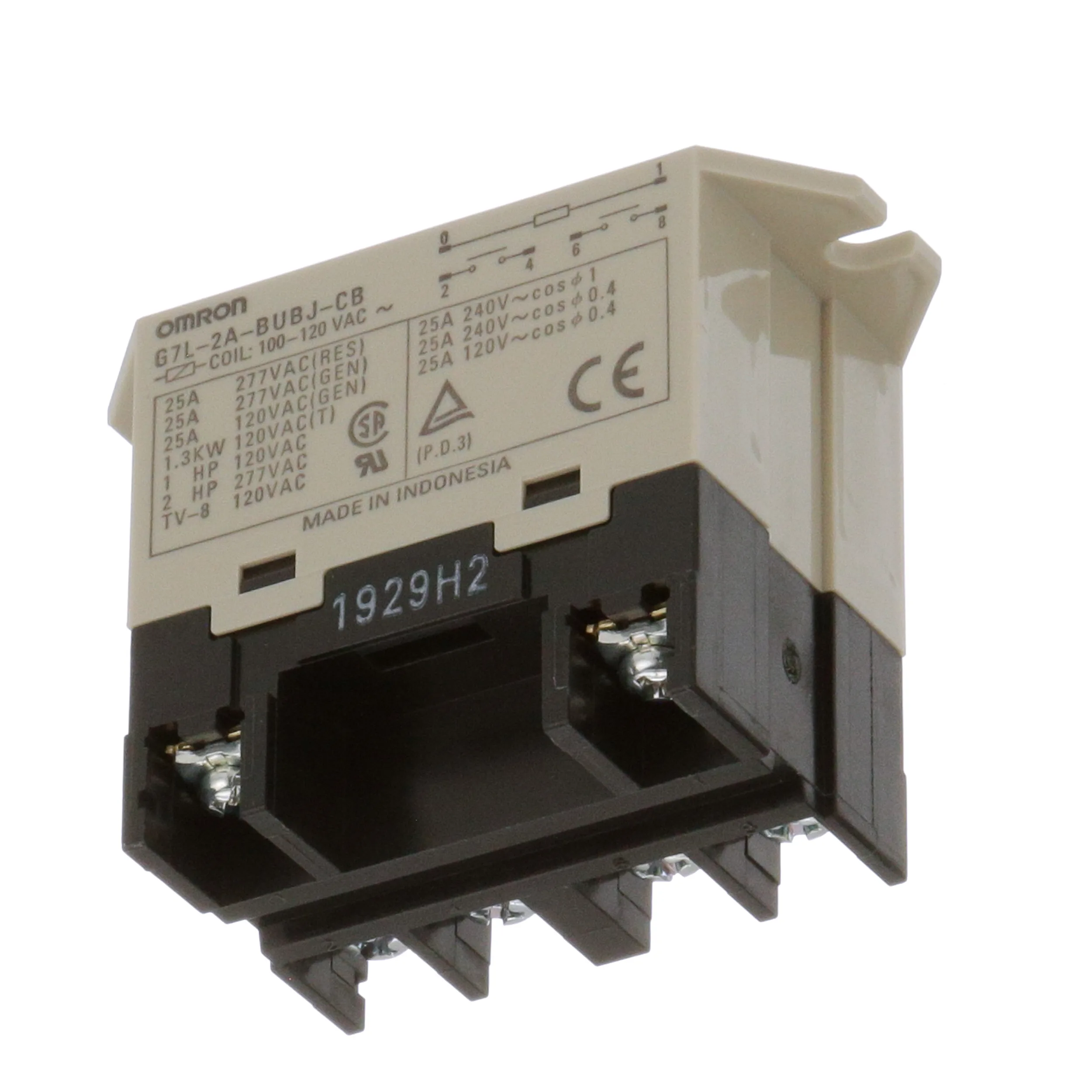 OMRON G7L-2A-TUB-CB-AC100/120 Power Relay – DPST-NO, Industrial Automation