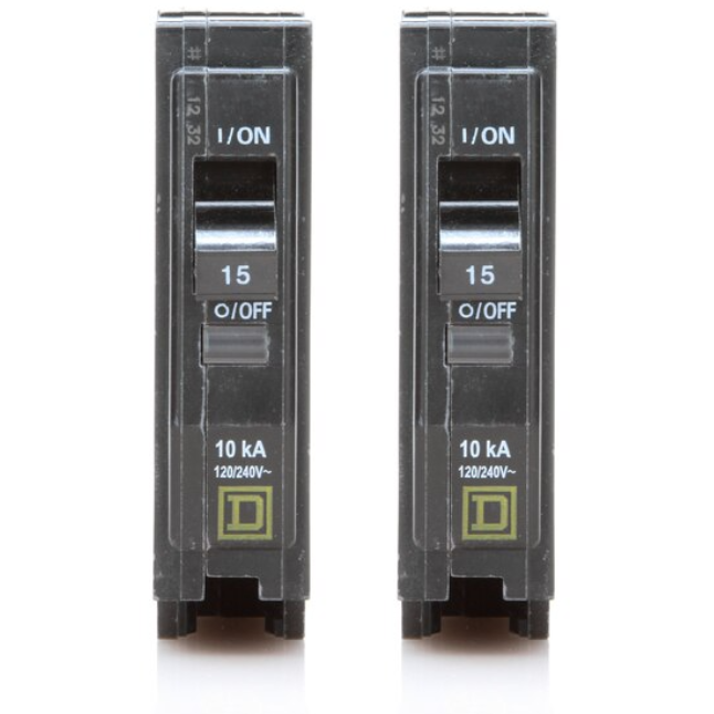 Square D QO 15 Amp Circuit Breaker - 1-Pole (QO115)