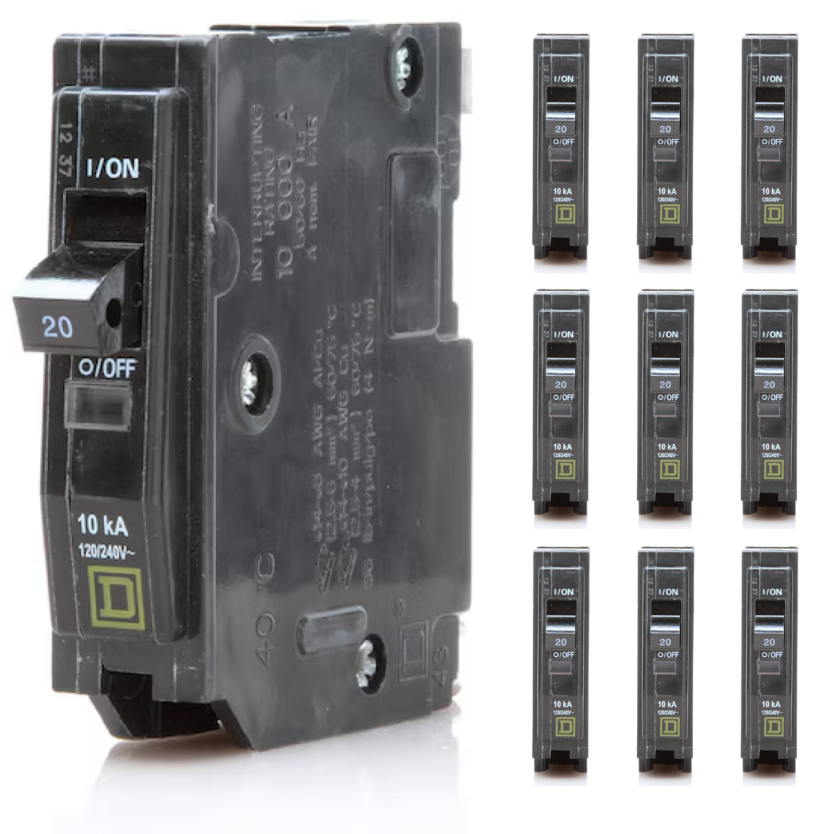 Square D QO 20 Amp Circuit Breaker - 1-Pole (QO120)