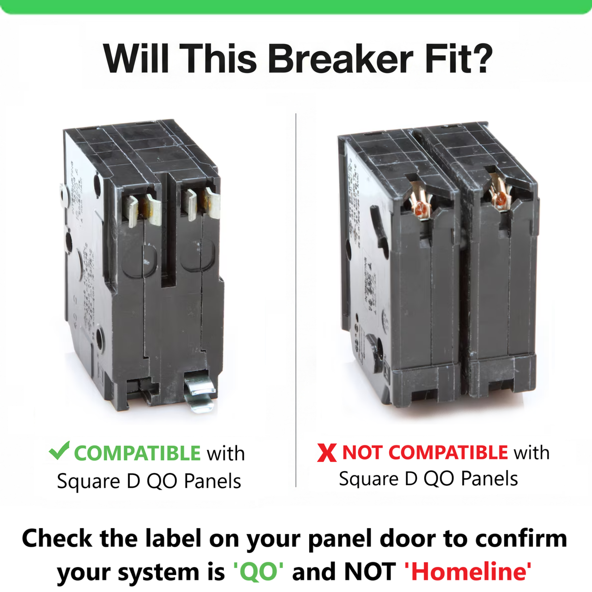 Square D QO 40 Amp Circuit Breaker - 2-Pole (QO240)