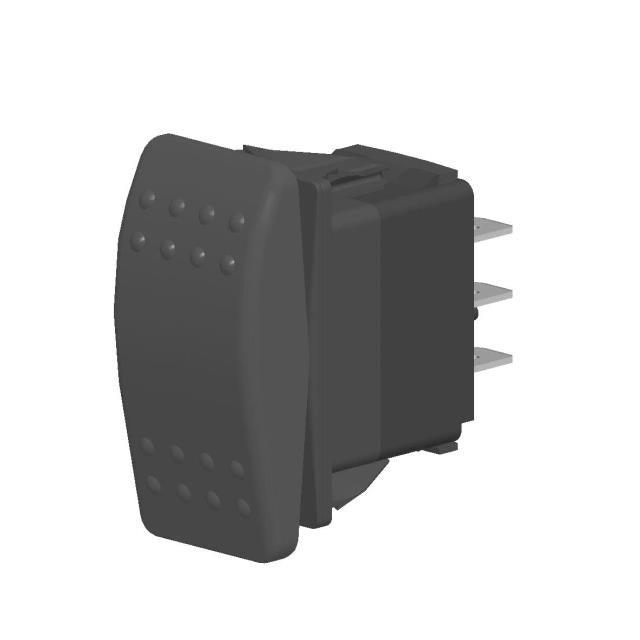 Carling V851S00C-AZB00-000 - Heavy-Duty Rocker Switch SPDT 15A (AC) 125 V Panel Mount, Snap-In