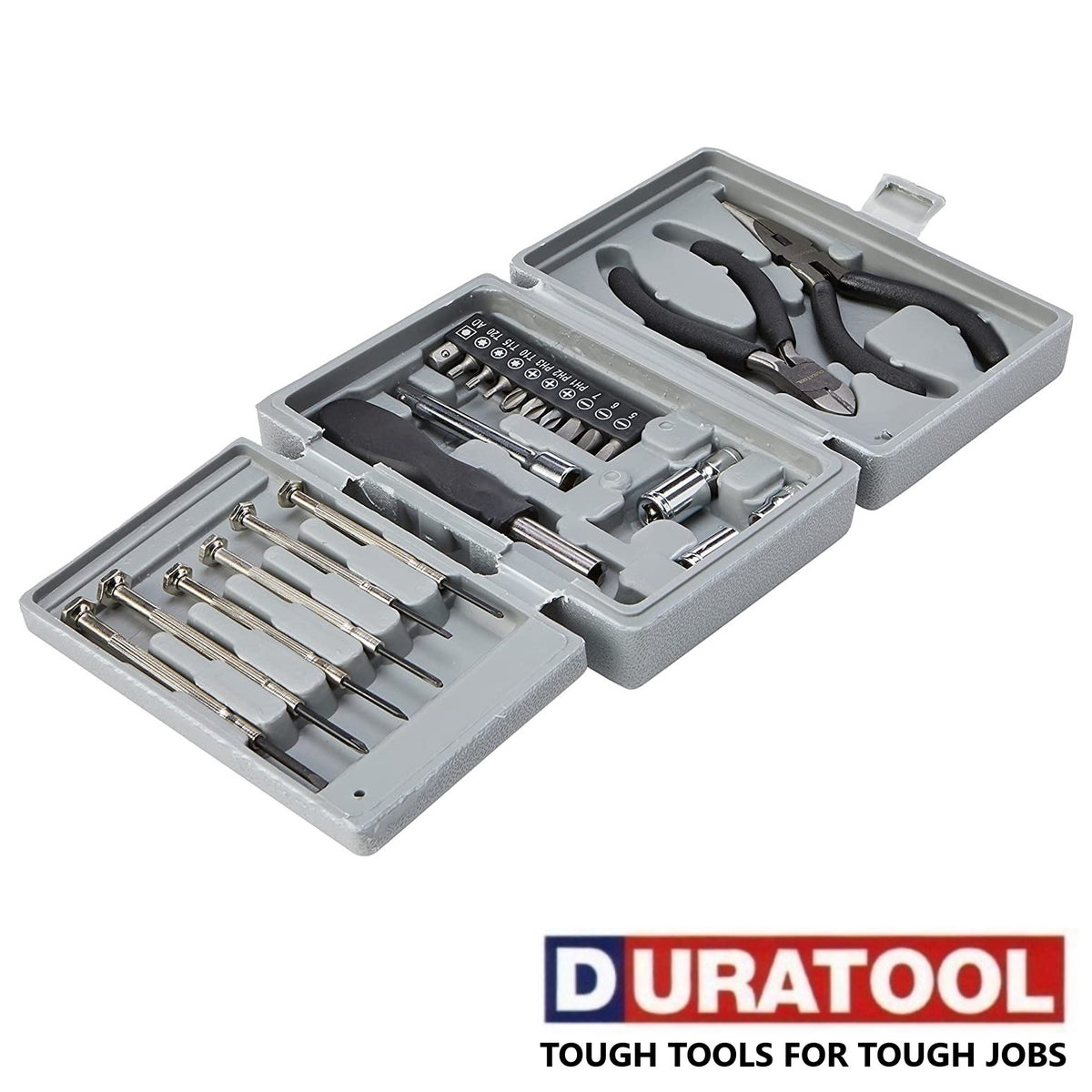 Mini Plug Set Tools 25-Piece Mini Tool Kit Set Portable Small Kit with Case for Travel ...